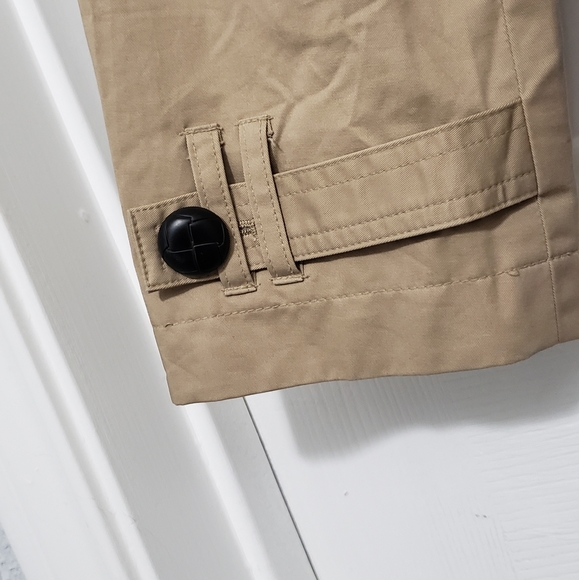 River Island Camel Coat Double Breasted Belted XL - Picture 6 of 9